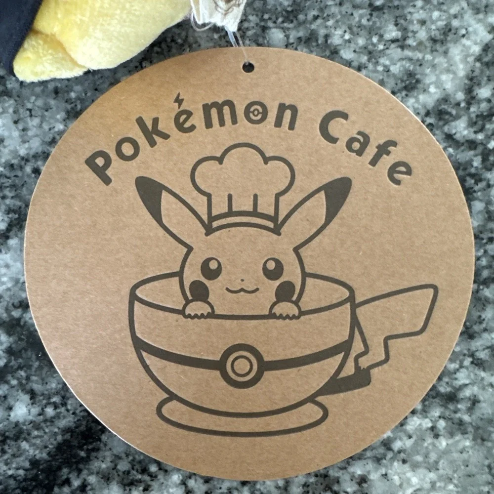 POKEMON CENTER CAFÉ 2020 JAPAN EXCL BLACK CHEF PIKACHU KEYCHAIN W/TAG #Bin5